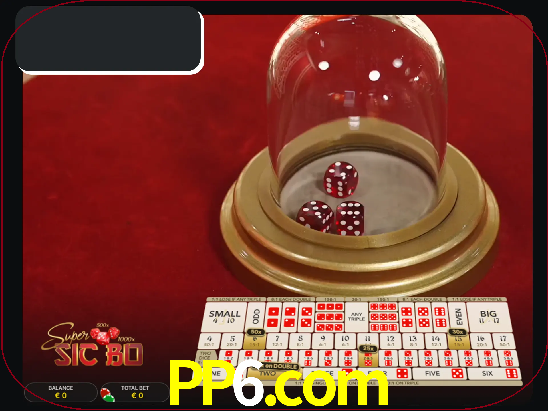 Deixe os dados ao seu lado nos jogos da Sic Bo.