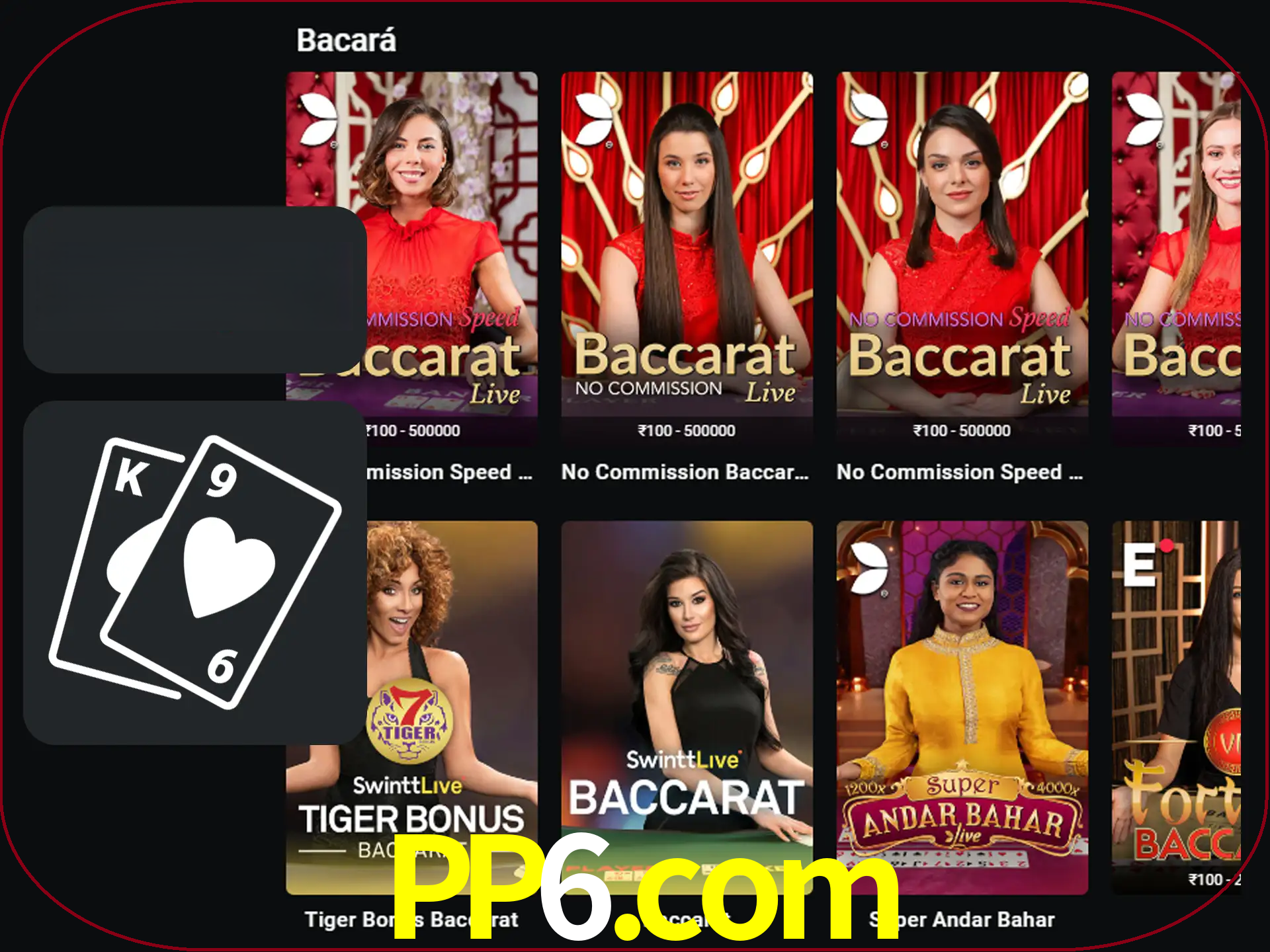 Ganhe muito dinheiro jogando jogos de bacará.